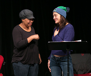 Aimee K. Bryant and Maria Isa Perez in Idris Goodwin&#039;s THE REALNESS