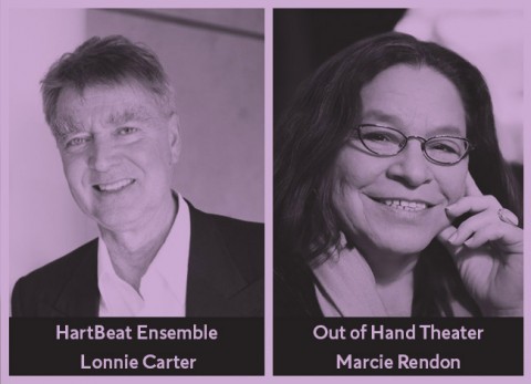 Headshots of playwrights Lonnie Carter and Marcie Rendon